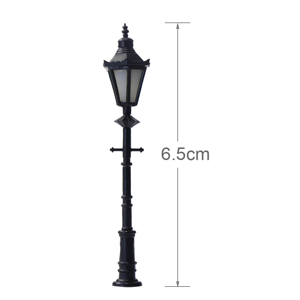 LNH06 5pcs HO Scale 1:87 Lamppost Street Lgiht LED 12V