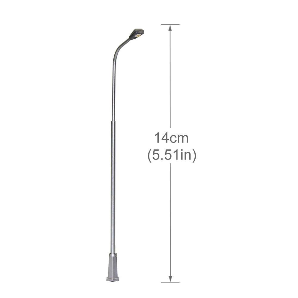 LNH19 5pcs OO Scale 1:75 Street Light Lamps LED