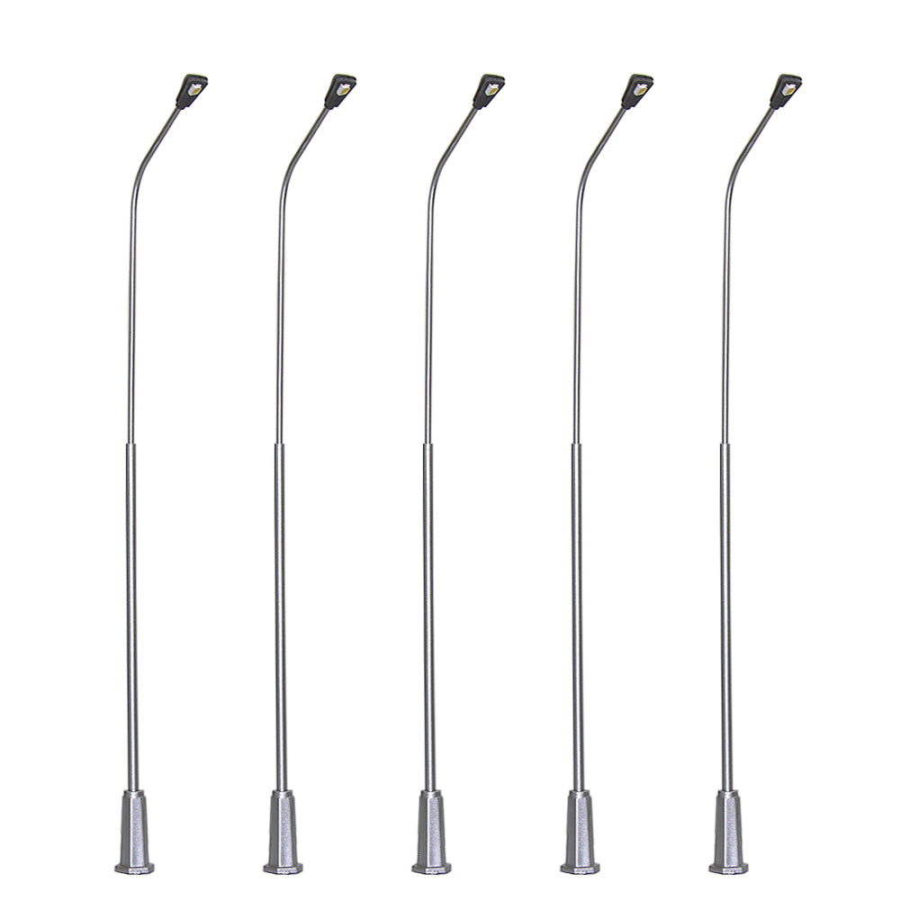 LNH20 5pcs O Scale 1:50 Lamppost Street Light LED