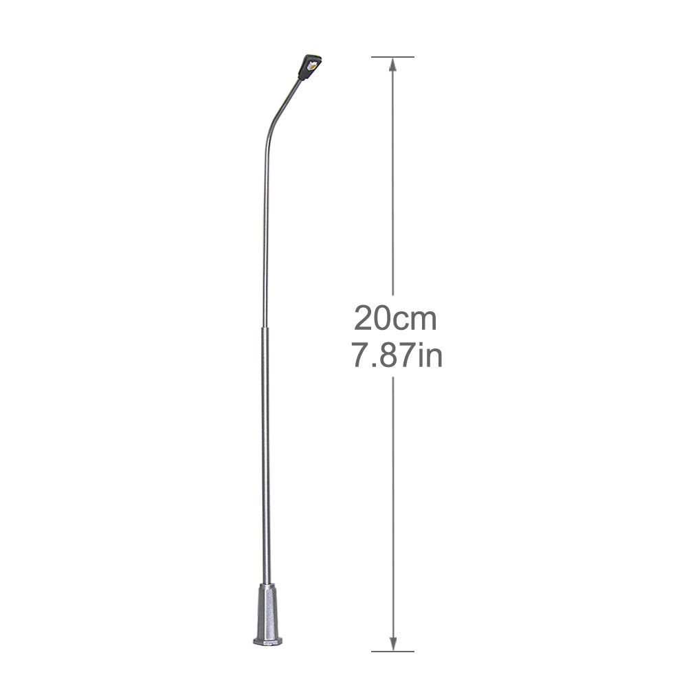 LNH20 5pcs O Scale 1:50 Lamppost Street Light LED