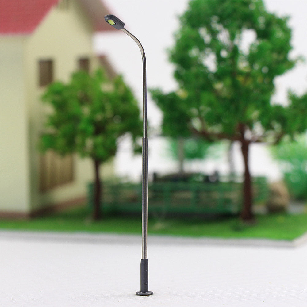 LQS07 10pcs HO/TT Scale Lamppost Street Light Single Head