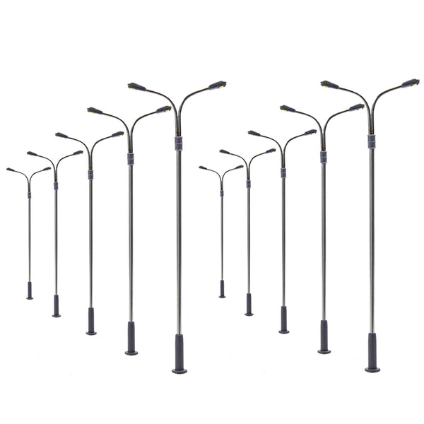1:87 HO Scale LED Street Light Model Train Railroad Station Yard Lamp Path Post 1:87 HO Scale LED Street Light Model Train Railroad Station Yard Lamp Path Post