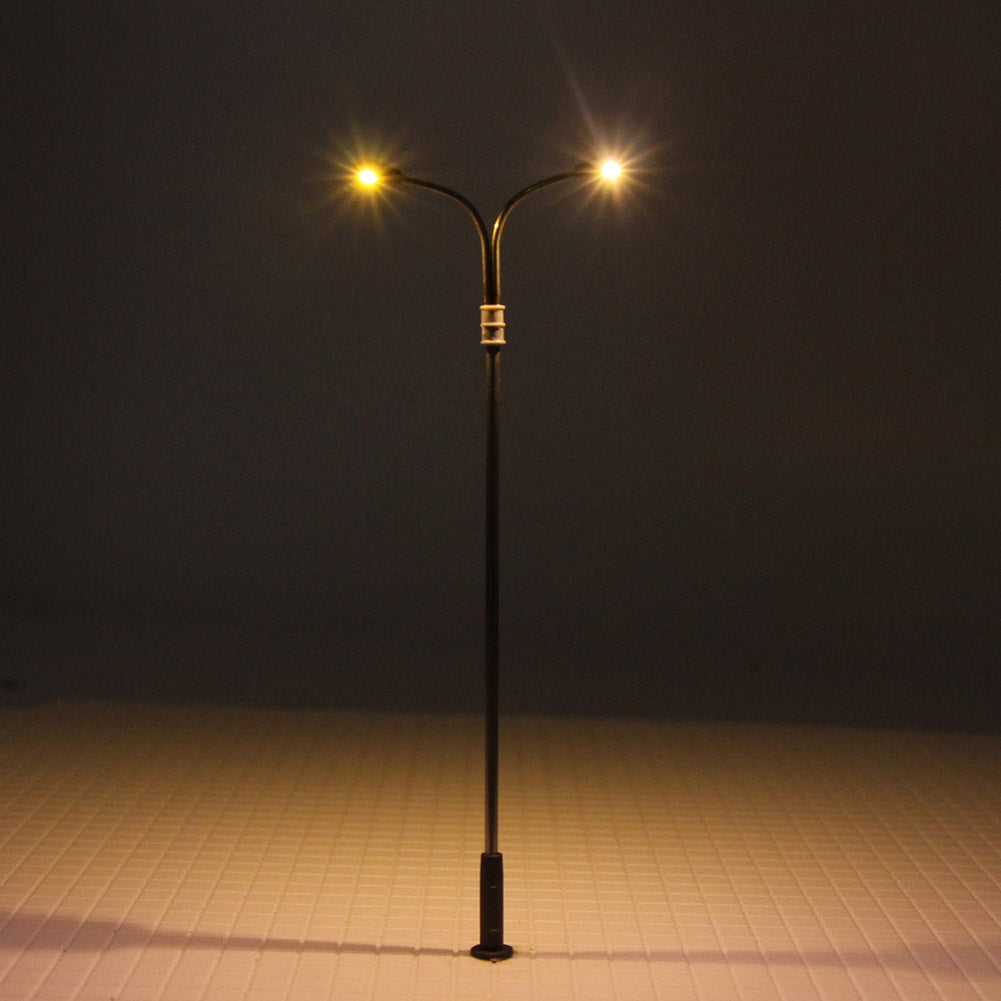 LQS13 10pcs HO Scale 1:87 Lamppost Street Lights