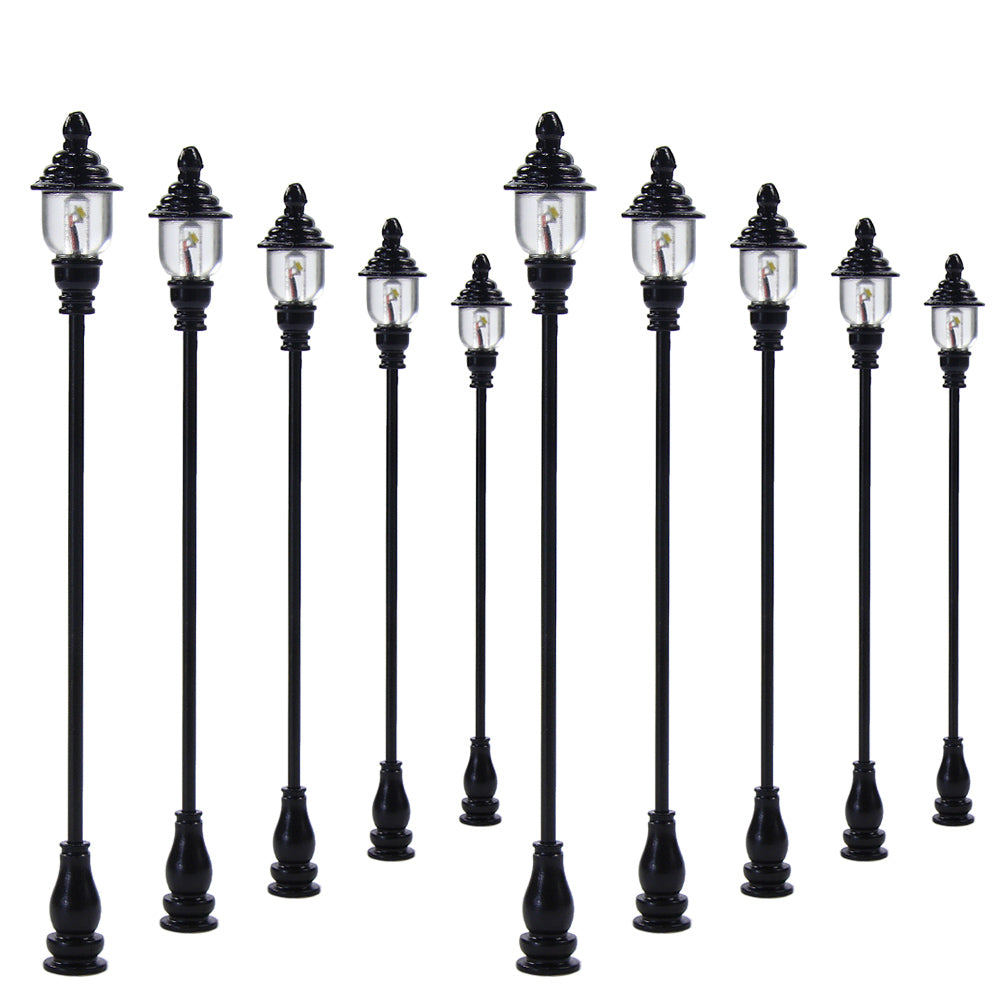 LQS21 10pcs HO scale 1:87 Lamp Street Light Antique