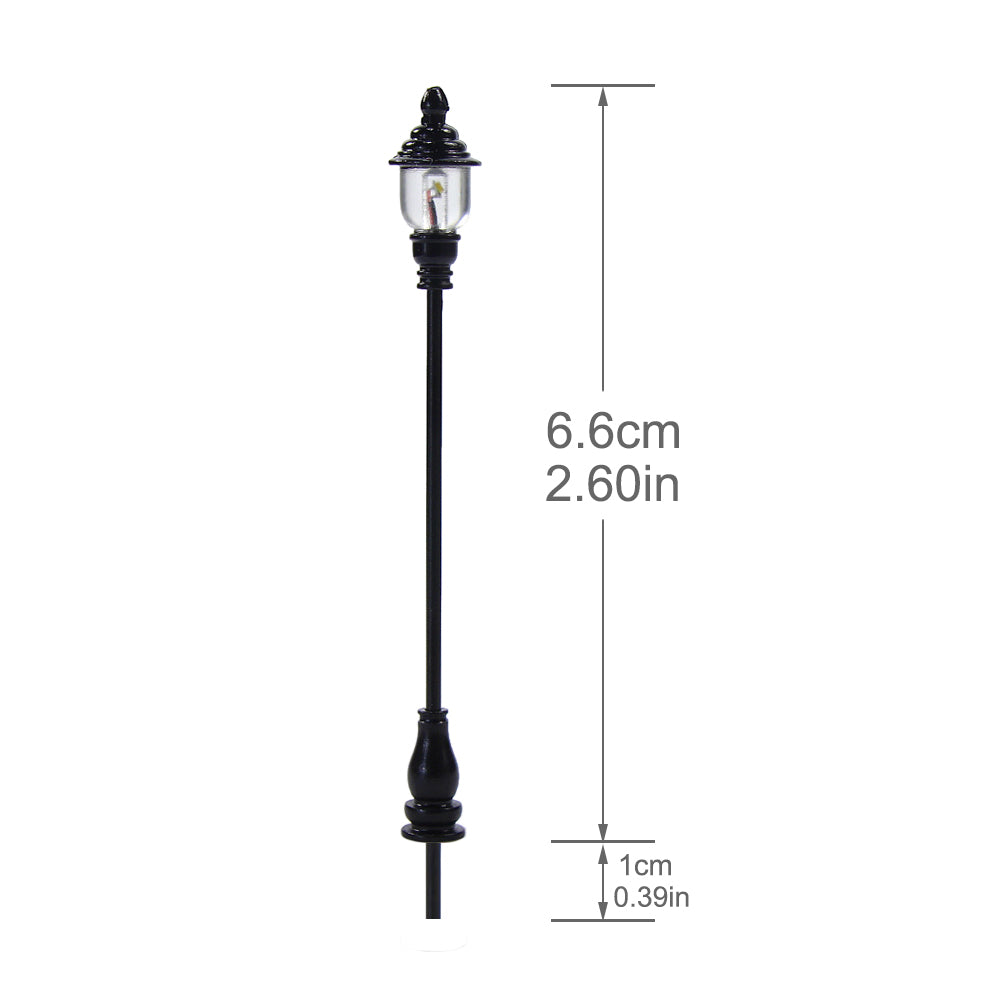 LQS21 10pcs HO scale 1:87 Lamp Street Light Antique