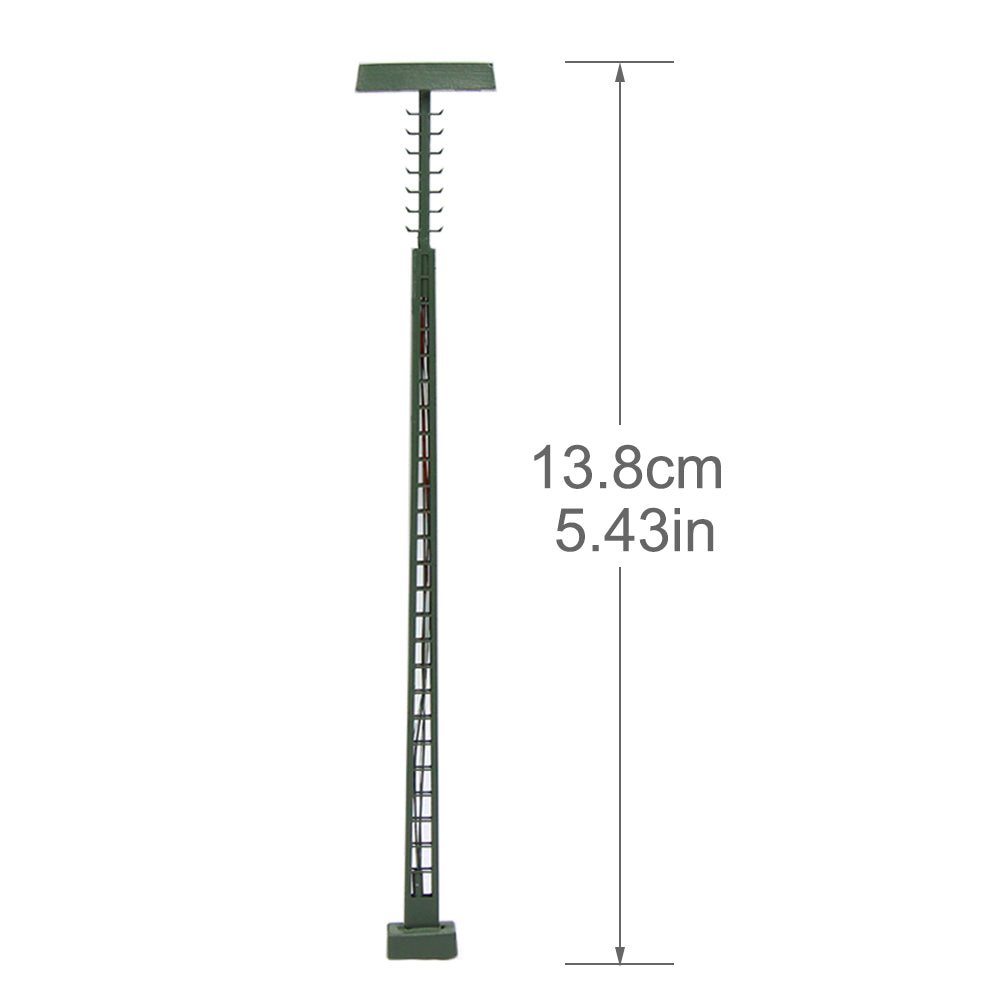 LQS51 3pcs HO/OO N Scale 1:87 Light Lattice Mast Lamp