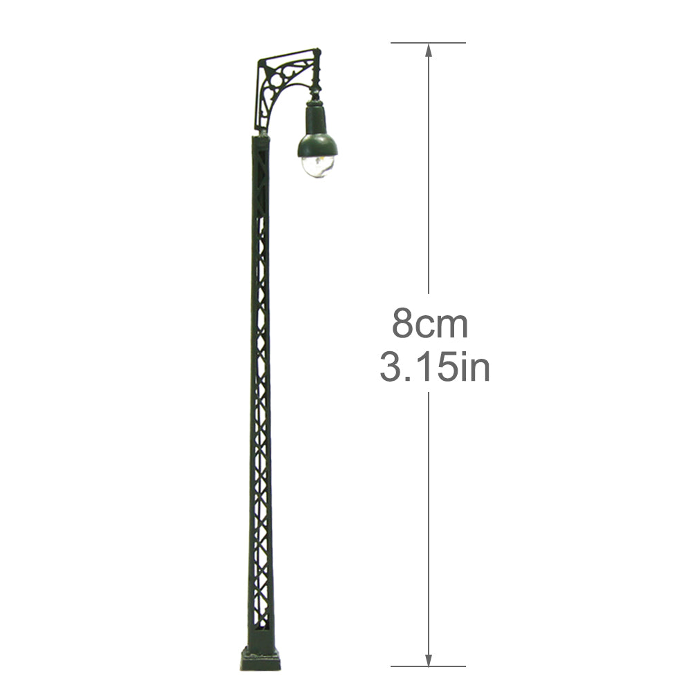 thumbnail image 2 of "Light Up Your Layout: 3x HO Scale (1:87) Lattice Mast Street Lamps With Two LEDs - 13.5cm Evemodel" 2 of 5