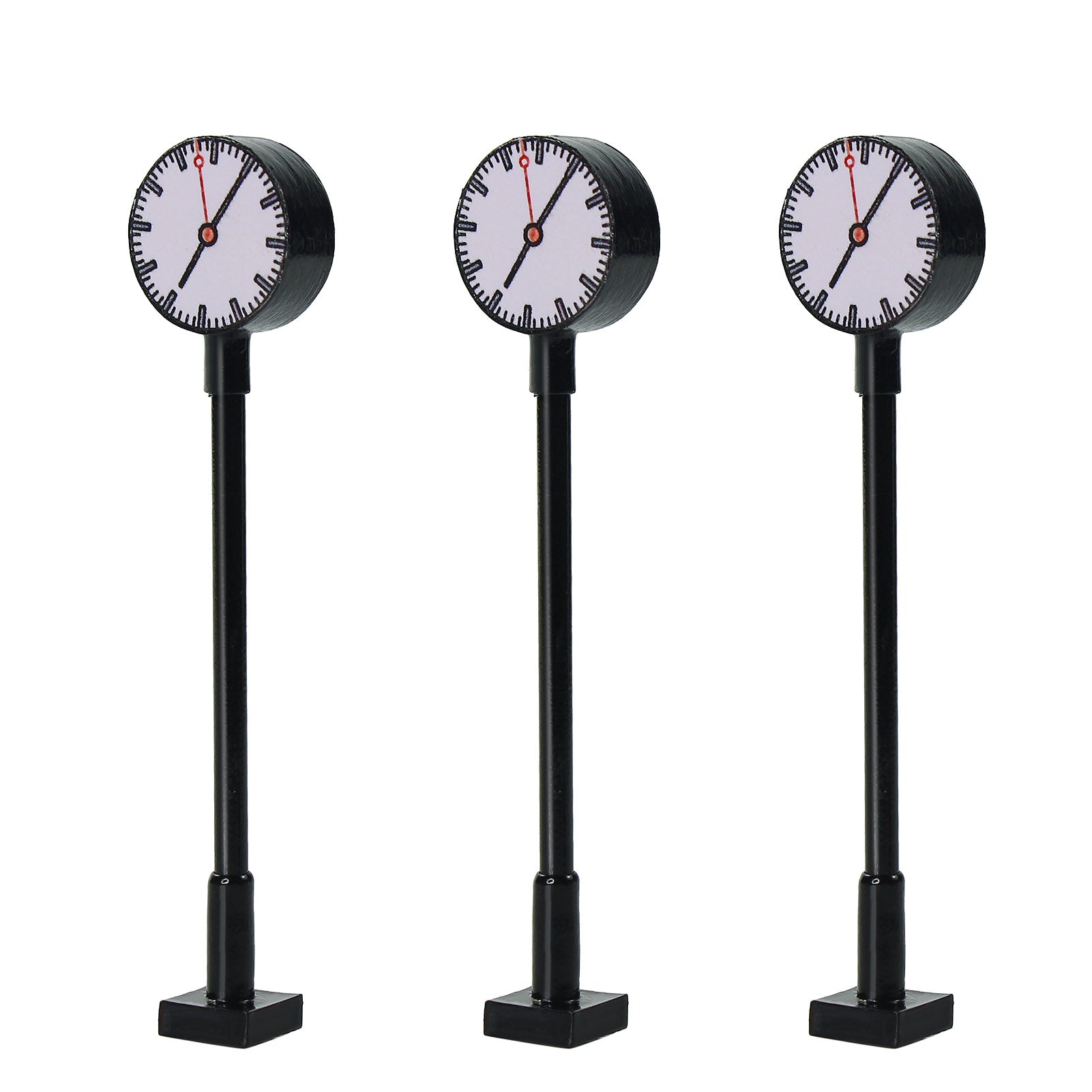 LQS62HO 3pcs HO Scale 1:87 Platform Clock Lamp