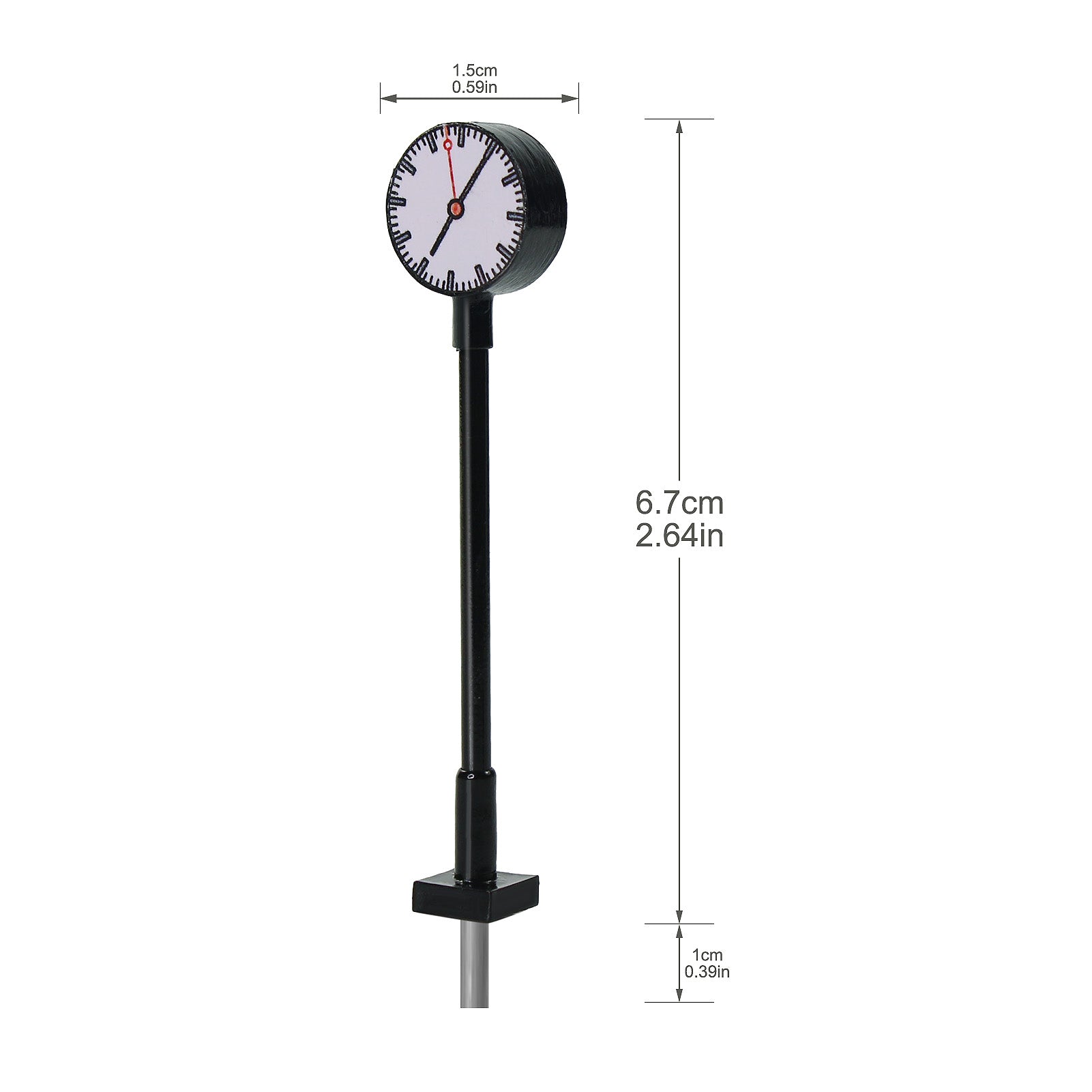 LQS62HO 3pcs HO Scale 1:87 Platform Clock Lamp