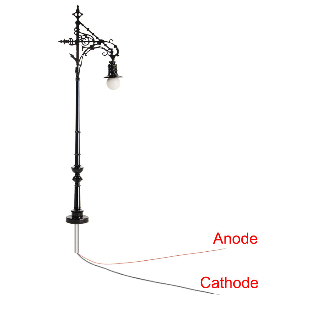 LQS70 5pcs HO N Scale Lamp Street Lgiht LED