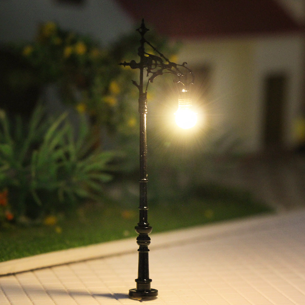 LQS70 5pcs HO N Scale Lamp Street Lgiht LED