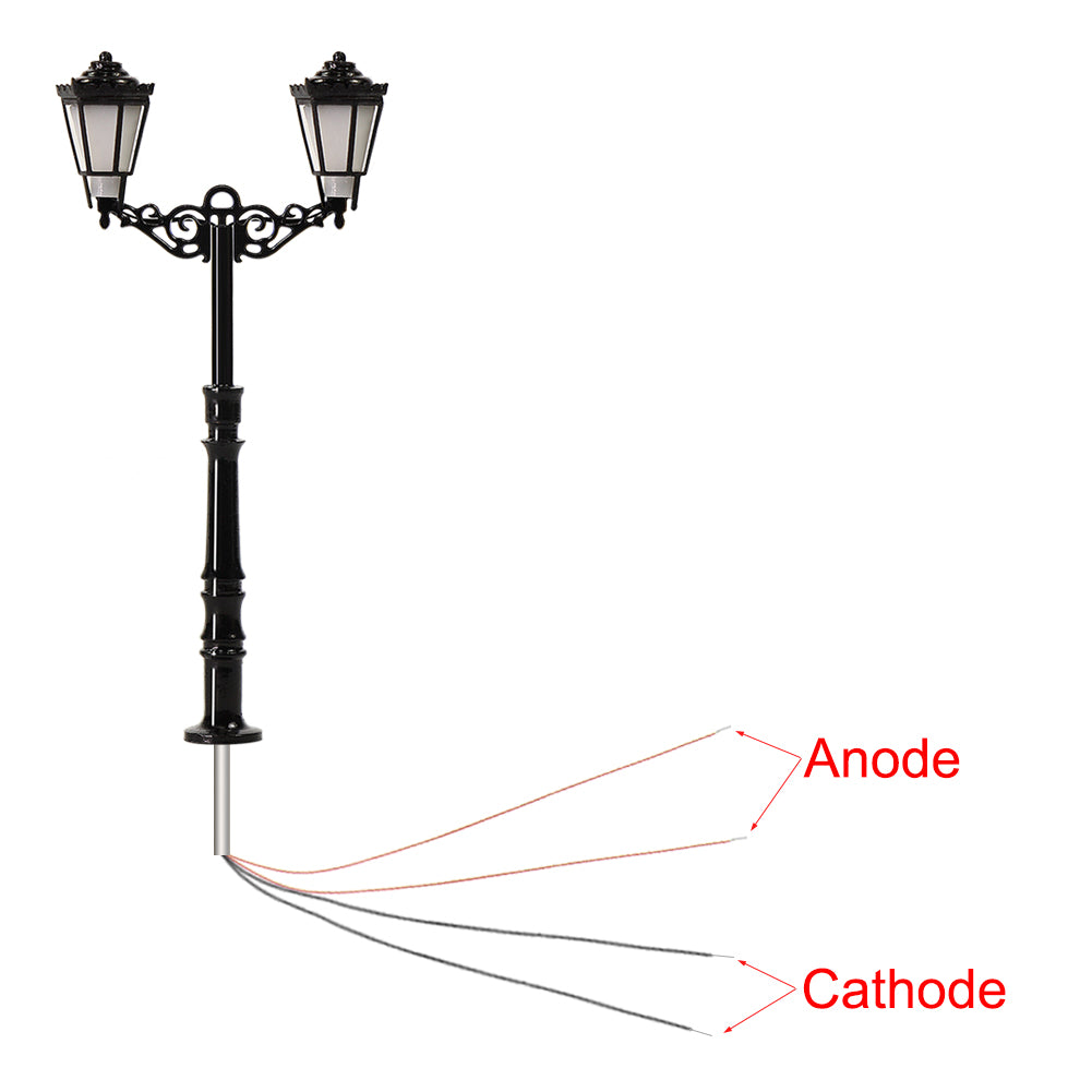 LQS77 3pcs HO N Scale Street Lgiht Led Lamp
