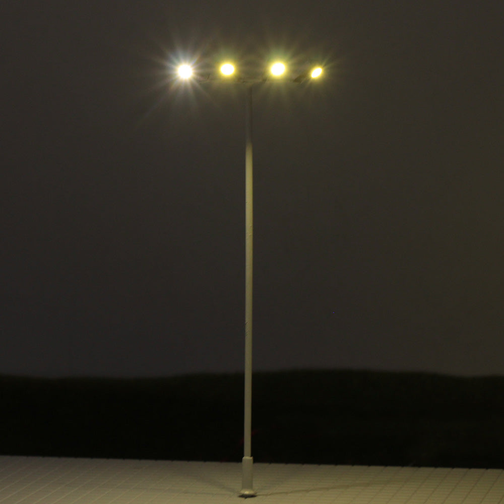 LSL05 5pcs OO/HO Scale Playground Lamps Yard Street Lights