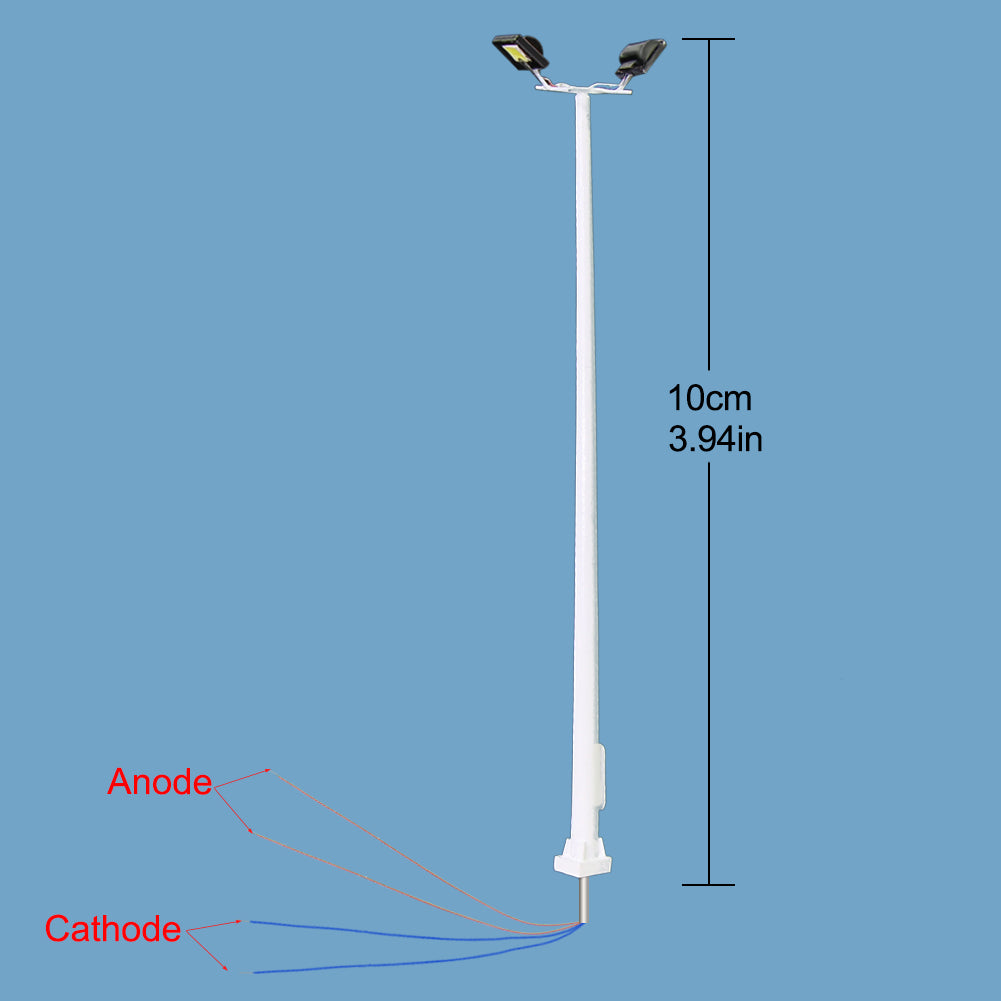 LSL08 5pcs HO N Scale Plaza Light Playground Lamppost