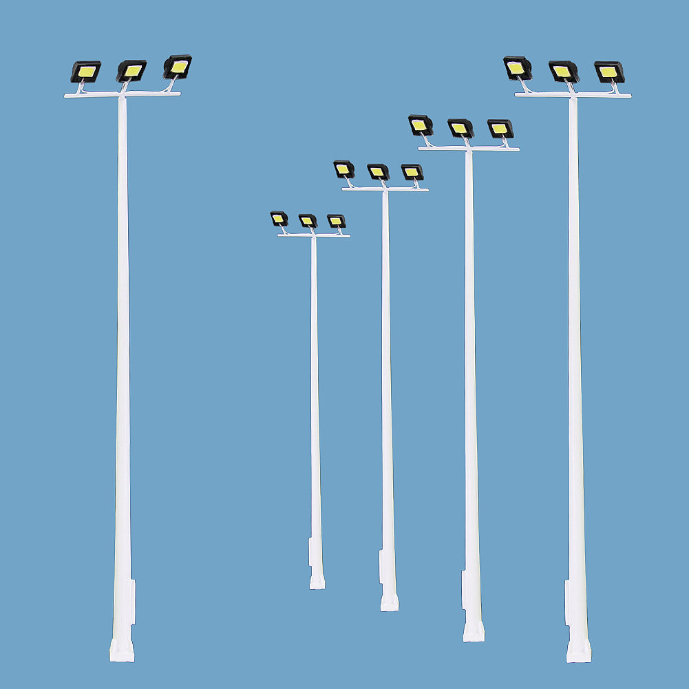 LSL10 5pcs HO N Scale Plaza Lamppost Playground Light