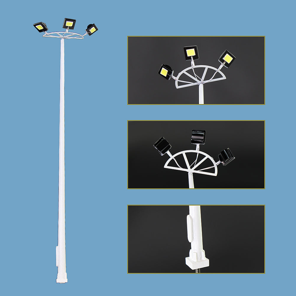 LSL11 5pcs HO N Scale Plaza Lamppost Playground Street Light