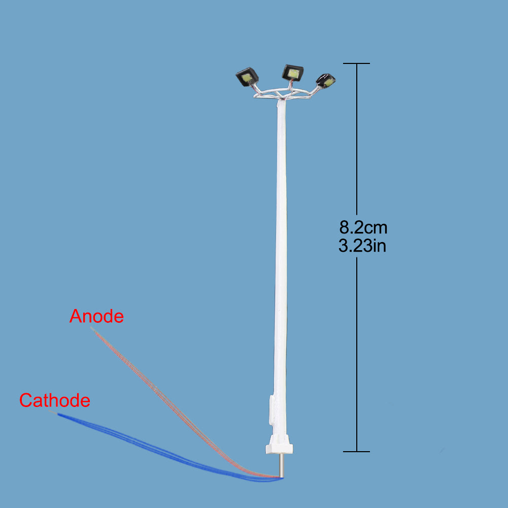 LSL11 5pcs HO N Scale Plaza Lamppost Playground Street Light