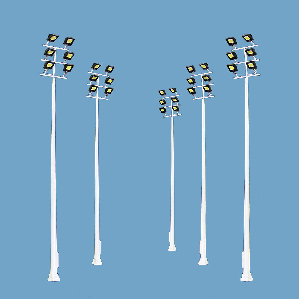 LSL15 2pcs HO N Scale Plaza Lamppost Playground Street Light