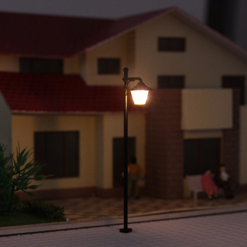 LYM11 10pcs HO Scale 1:87 Lamppost Street Light