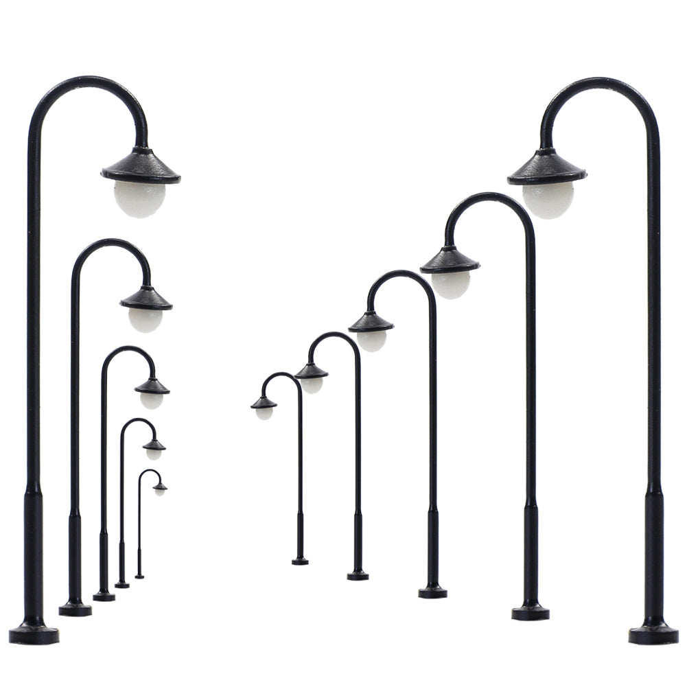 LYM13 10pcs N Scale 1:160 Street Light Lamps LED 4.5cm 12V