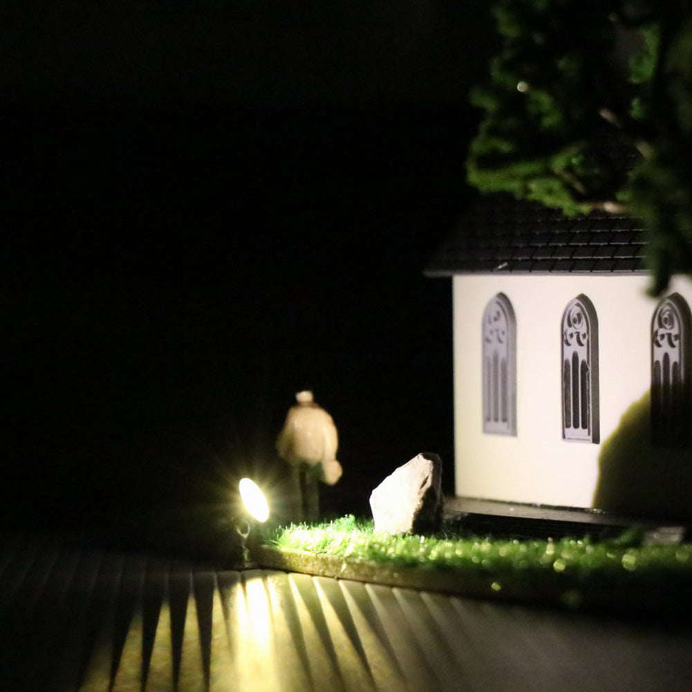 5 x HO scale LED spotlight model limelight projector street light lamp post #4BG 5 x HO scale LED spotlight model limelight projector street light lamp post #4BG