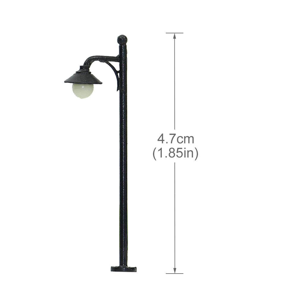 LYM21 10pcs N Scale 1:160 Lamppost Street Light LED