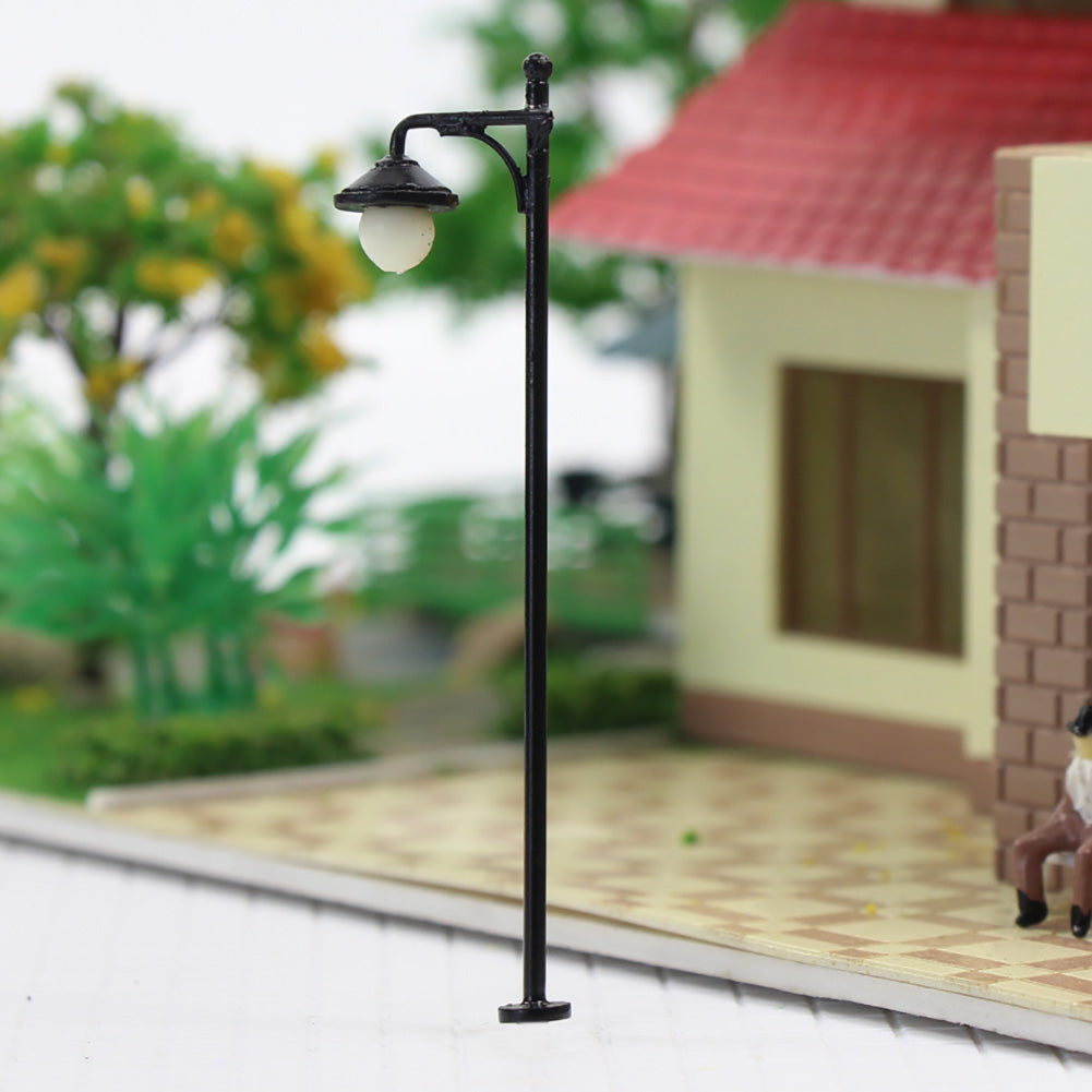 LYM22 10pcs HO Scale 1:87 Lamp Post LED