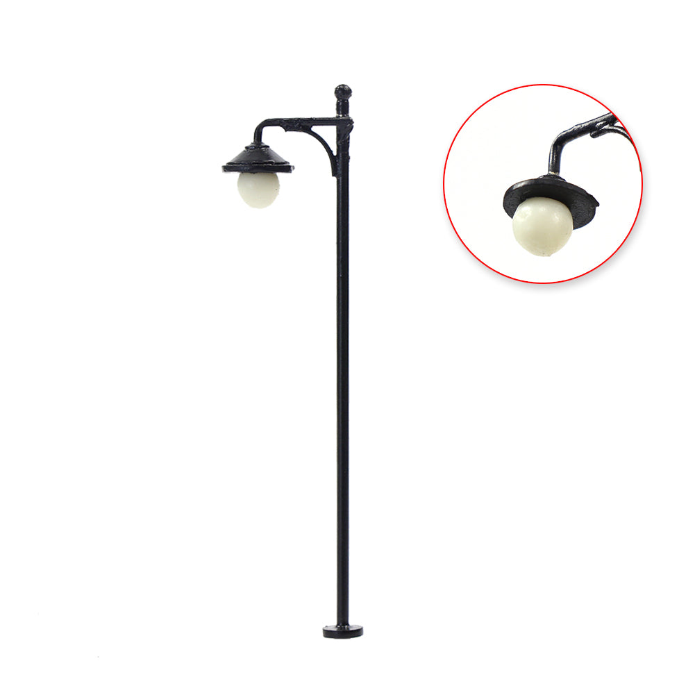 LYM22 10pcs HO Scale 1:87 Lamp Post LED