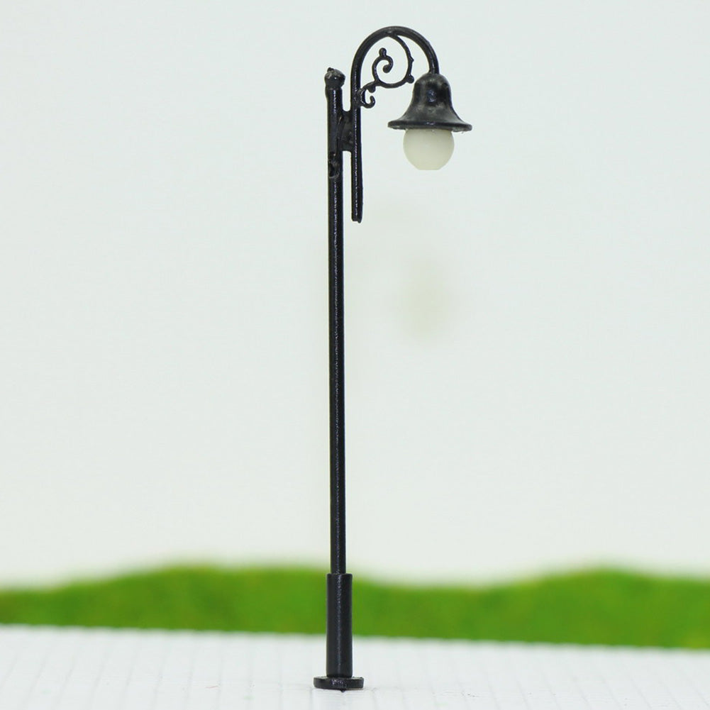 10x HO Scale Street Lights – 1:87 Warm White Two-LED Lamps For Model Railway – Pre-built