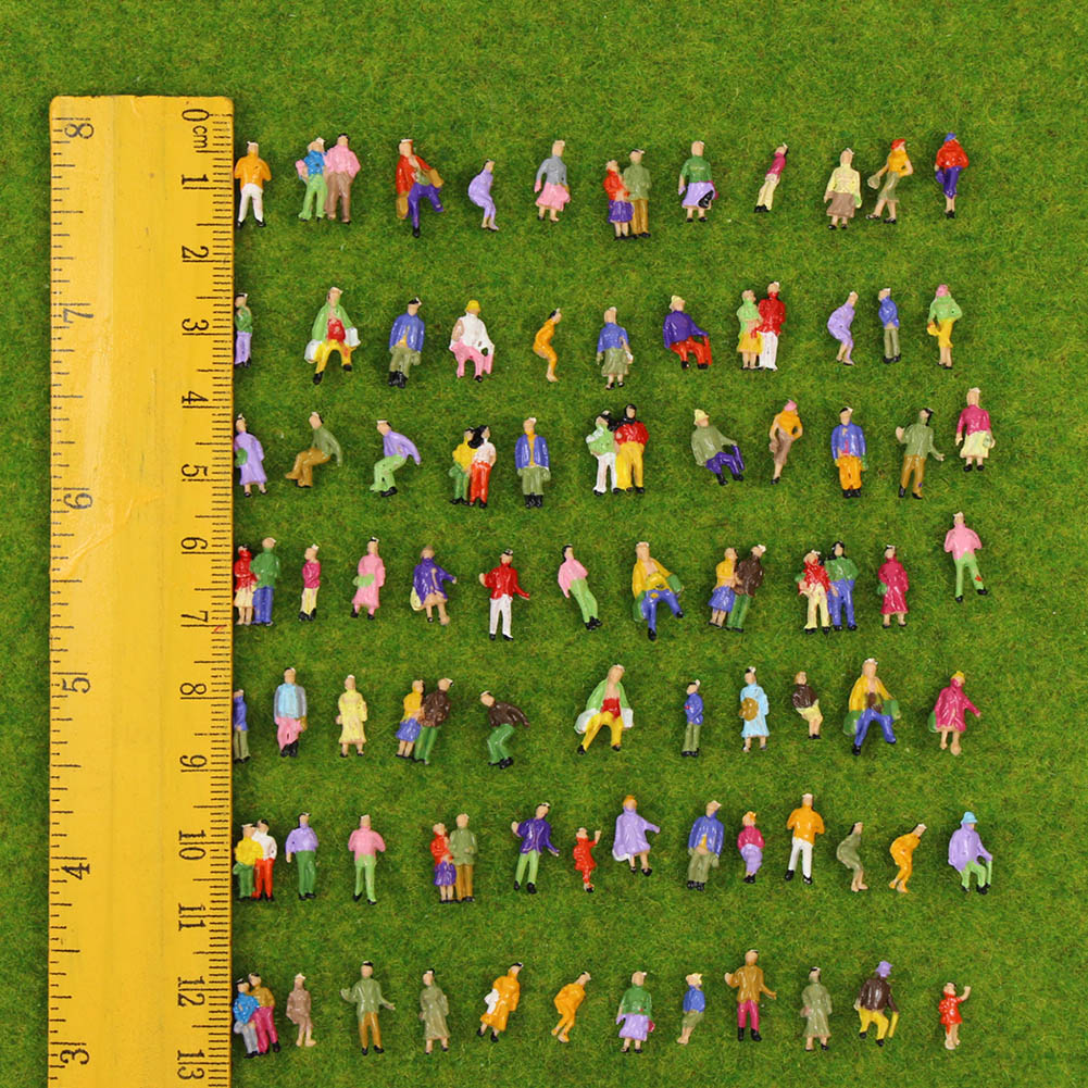 P150W 100pcs N Scale 1:160 Painted Figures