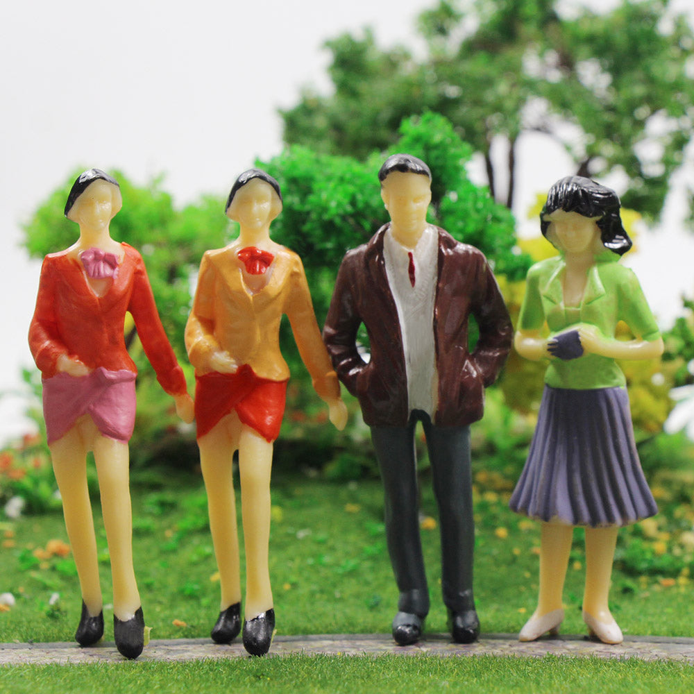 P25 12pcs G Scale 1:25 Painted Figures Standing Seated