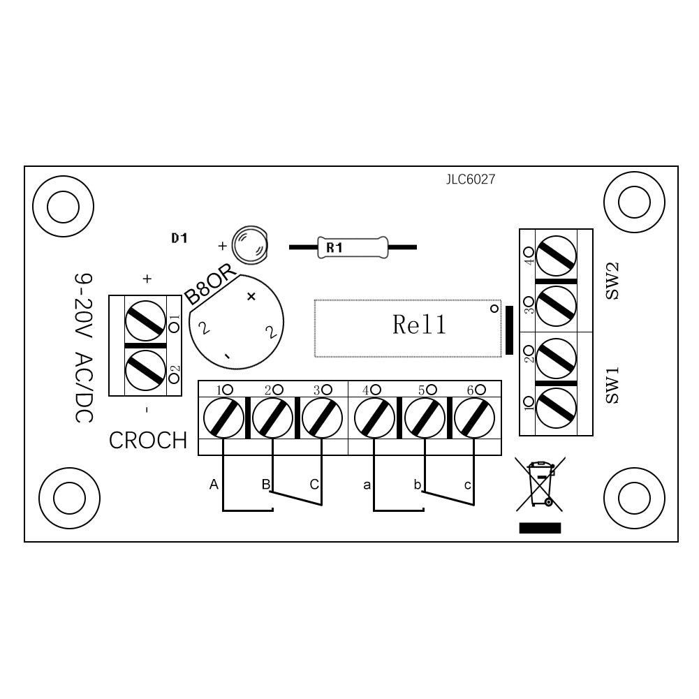 WayinTop Power Distribution Board Kit, 2 x 12 posities dubbele WayinTop Power Distribution Board Kit, 2 x 12 posities dubbele