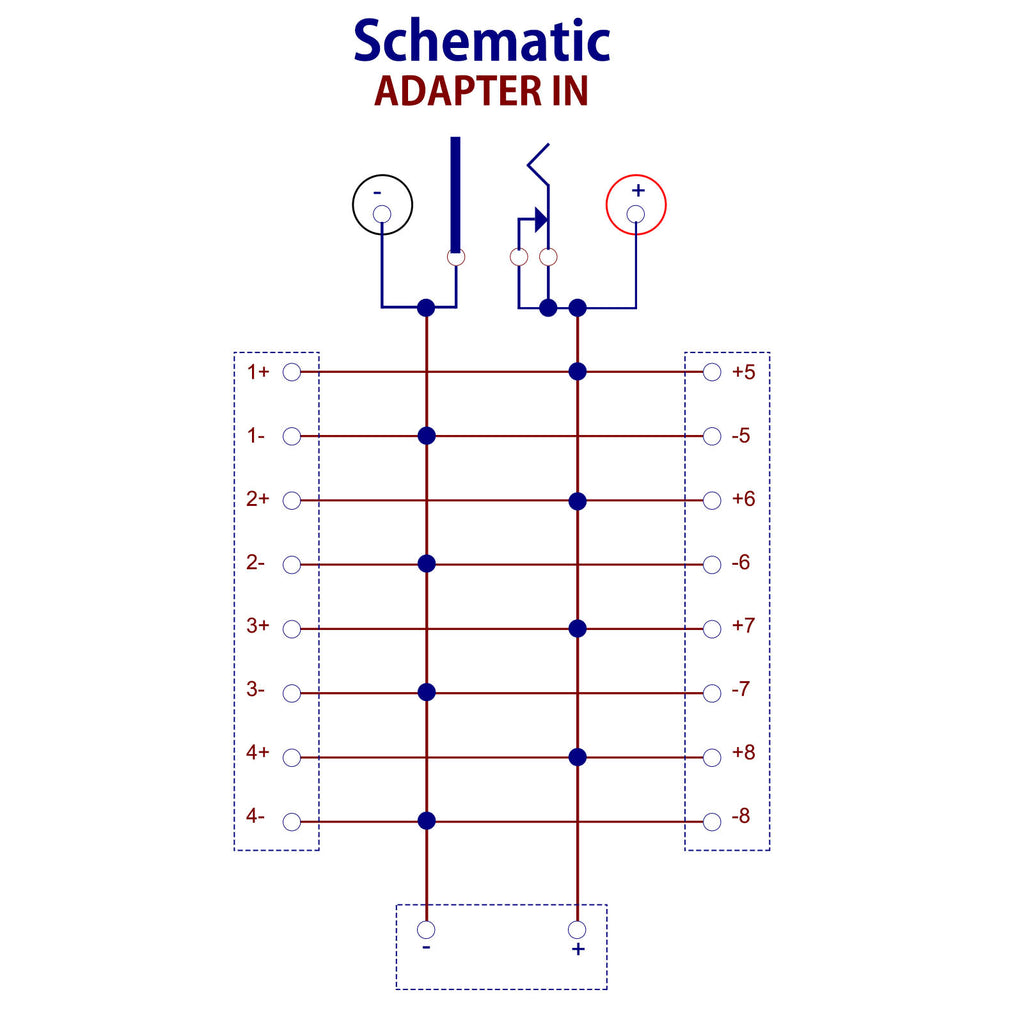 PCB016 1 Unit Distribution Module 20A Power Distributor 3 Inputs 8 Pai