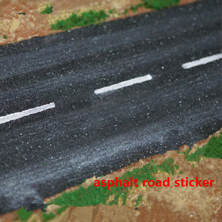 PJ13 2pcs 5*60cm Asphalt Road Sticker Road DIY
