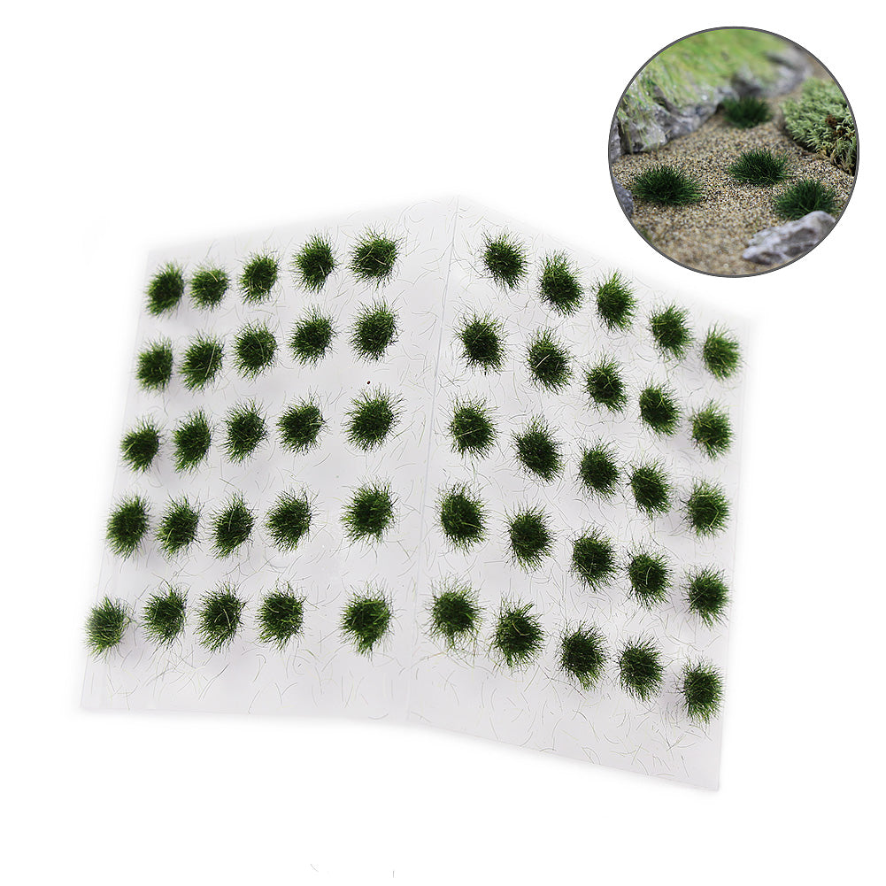 PJ15 50pcs O/OO Scale Grass Clusters Model Scenery