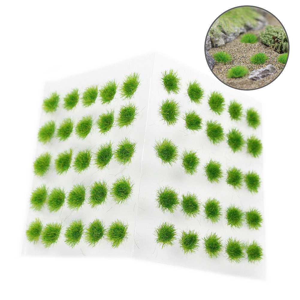 PJ15 50pcs O/OO Scale Grass Clusters Model Scenery