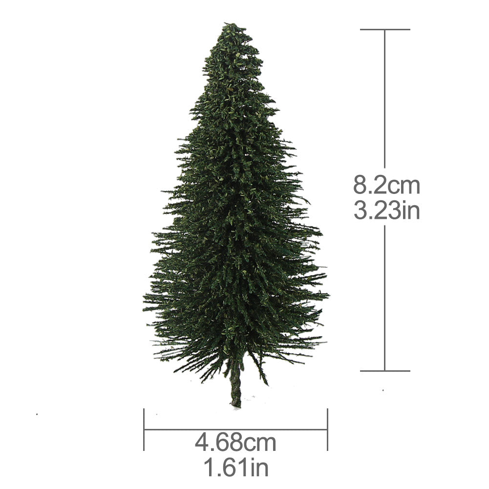 S0808 30pcs HO Scale Model Pine Trees 8cm