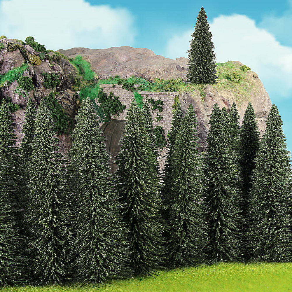 S0812 20pcs O Scale 12.5cm Model Pine Trees