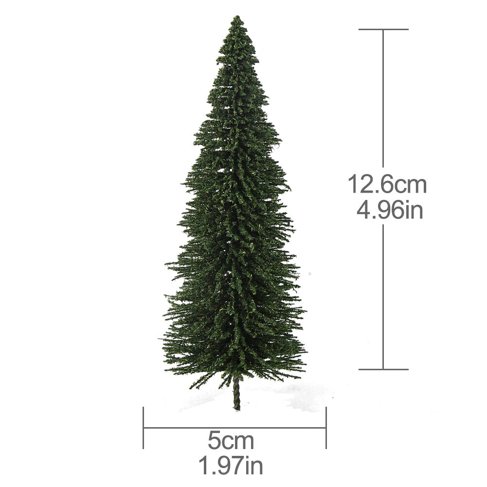 S0812 20pcs O Scale 12.5cm Model Pine Trees