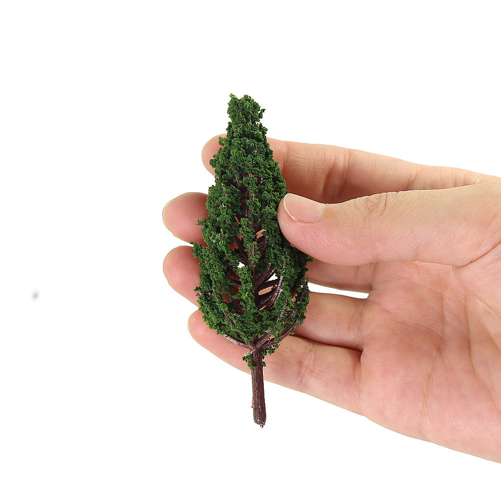 S8532 30pcs HO OO Scale 1:87 Model Pine Trees Green