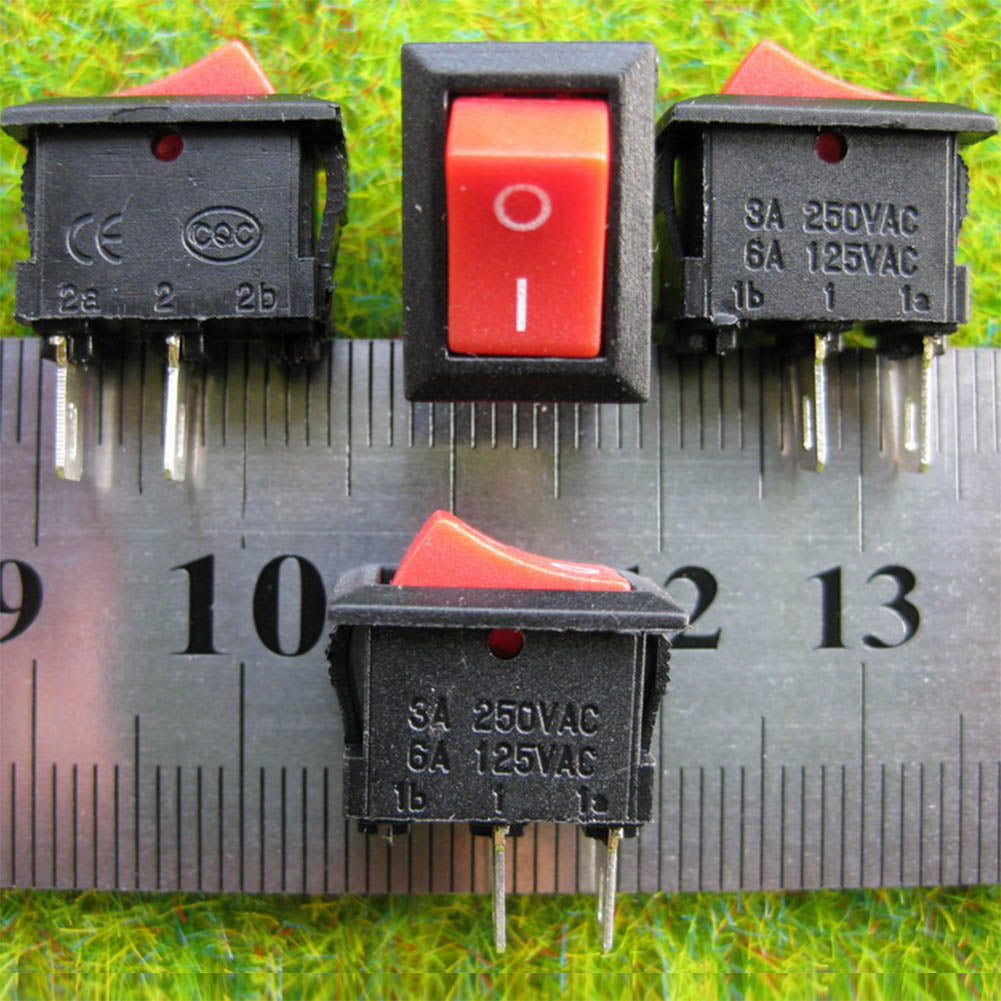 SW08 20pcs Miniature Rocker Switch Railway ON-OFF SPDT