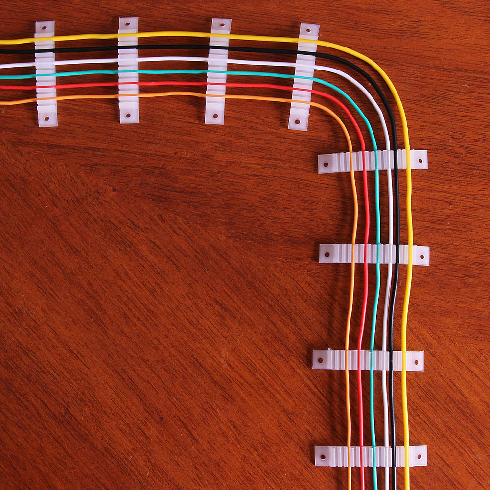 SW34 50pcs Cable Holder Manager Wire Storage 24awg to 28awg Wire