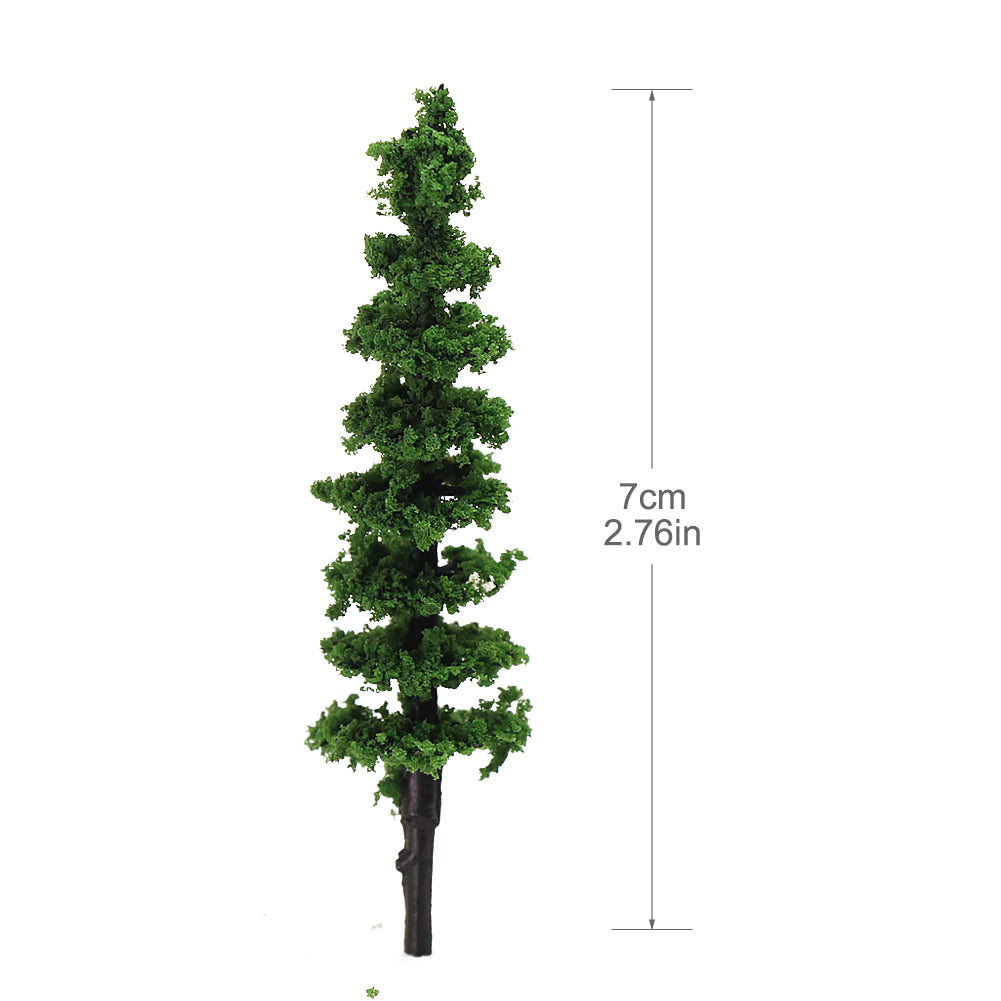 TC70 40pcs HO Scale 1:87 Model Green Trees