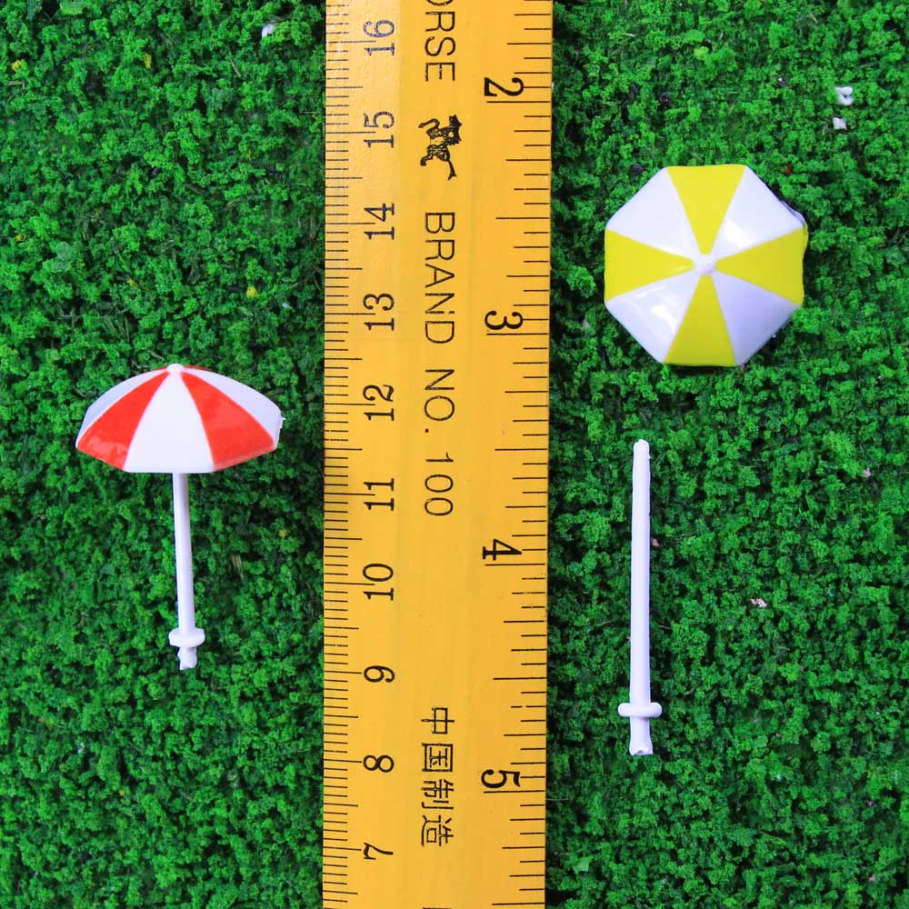 TYS11150 24pcs N Scale 1:150 Model Sun Umbrella Parasol