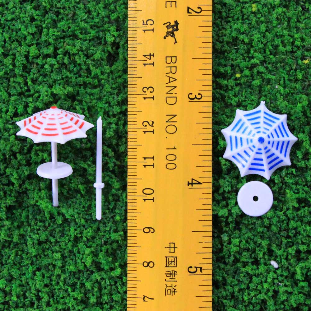 TYS13150 16pcs N Scale 1:150 Model Sun Umbrella Parasol