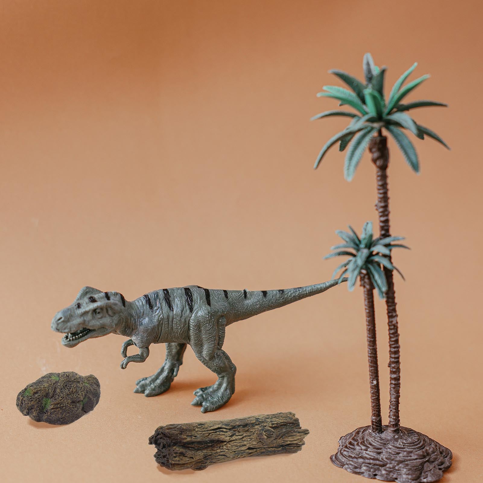 WZ01 9pcs Artificial Tree Stump Fossil Stone Rock Mini Garden Figurines