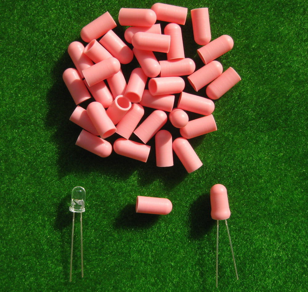 XPT02 100pcs Caps/Covers for 5mm Grain of Wheat Bulbs