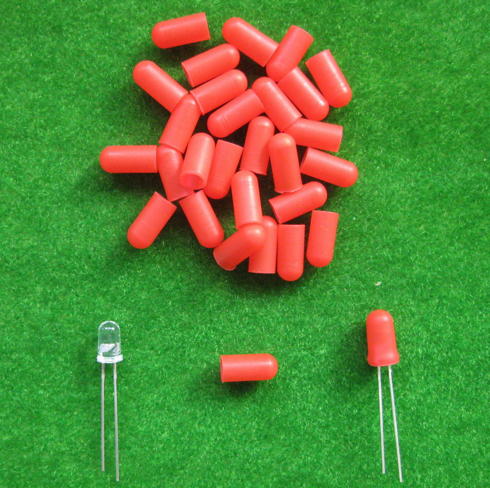 XPT02 100pcs Caps/Covers for 5mm Grain of Wheat Bulbs