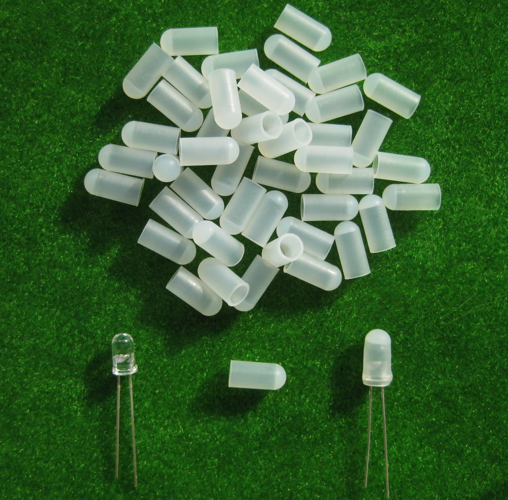 XPT02 100pcs Caps/Covers for 5mm Grain of Wheat Bulbs