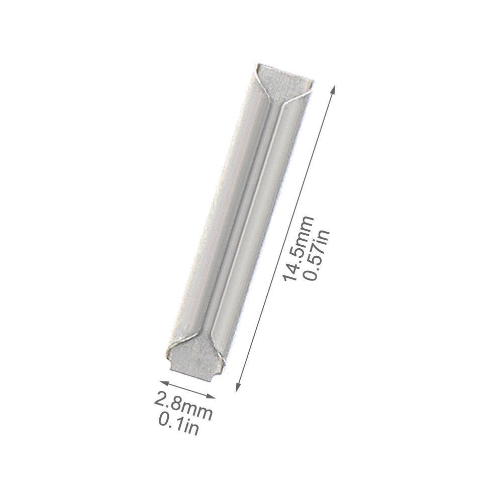 HO Scale Nickel Silver Rail Joiners – 48 Pack For 1/87 Model Train Track Connections